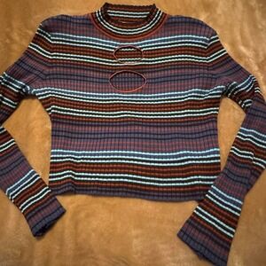 Madden NYC Striped L/S Top